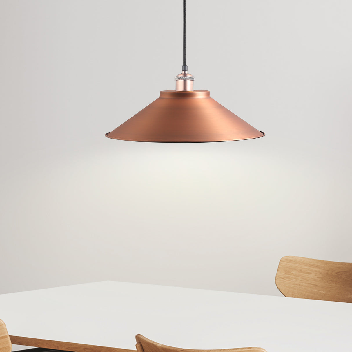 Coffee Taklampa Ø40 Borstad Koppar-Lampconcept.se