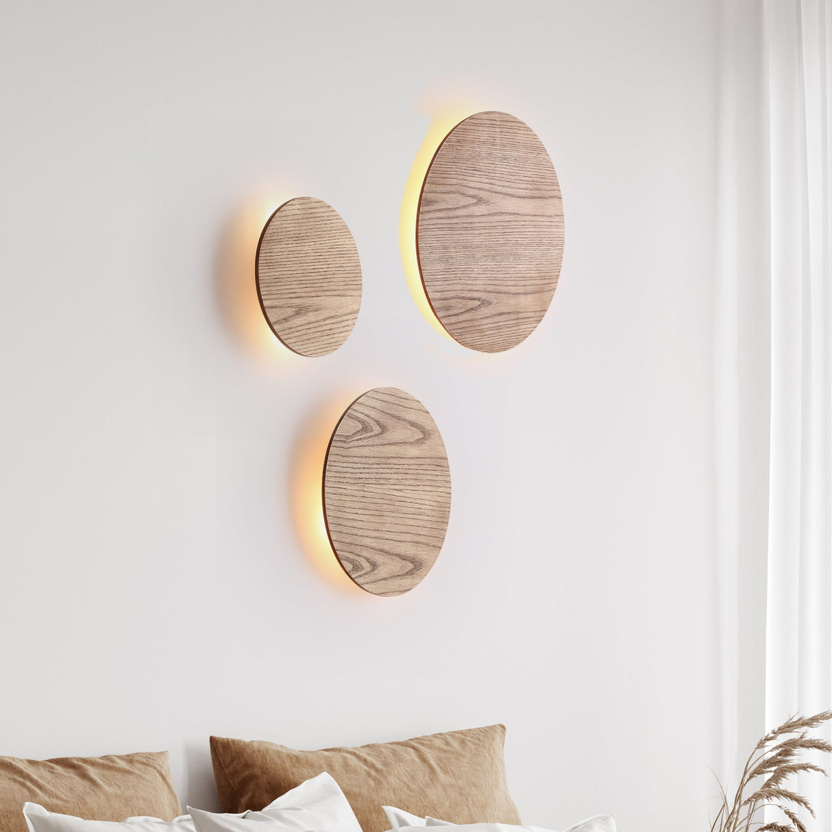 Lori Vägglampa Ø40 Trä