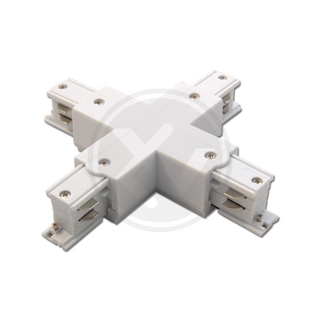 X-Stykke Strømskinne 3-Faset Hvid