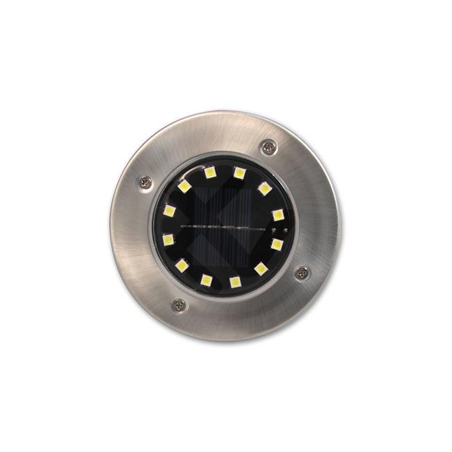 Solcells LED markspot - 12 LEDs Med Spjut-Lampconcept.se