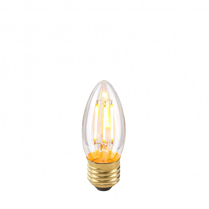 9 x LED E27 4W B35 Dimbar Klar