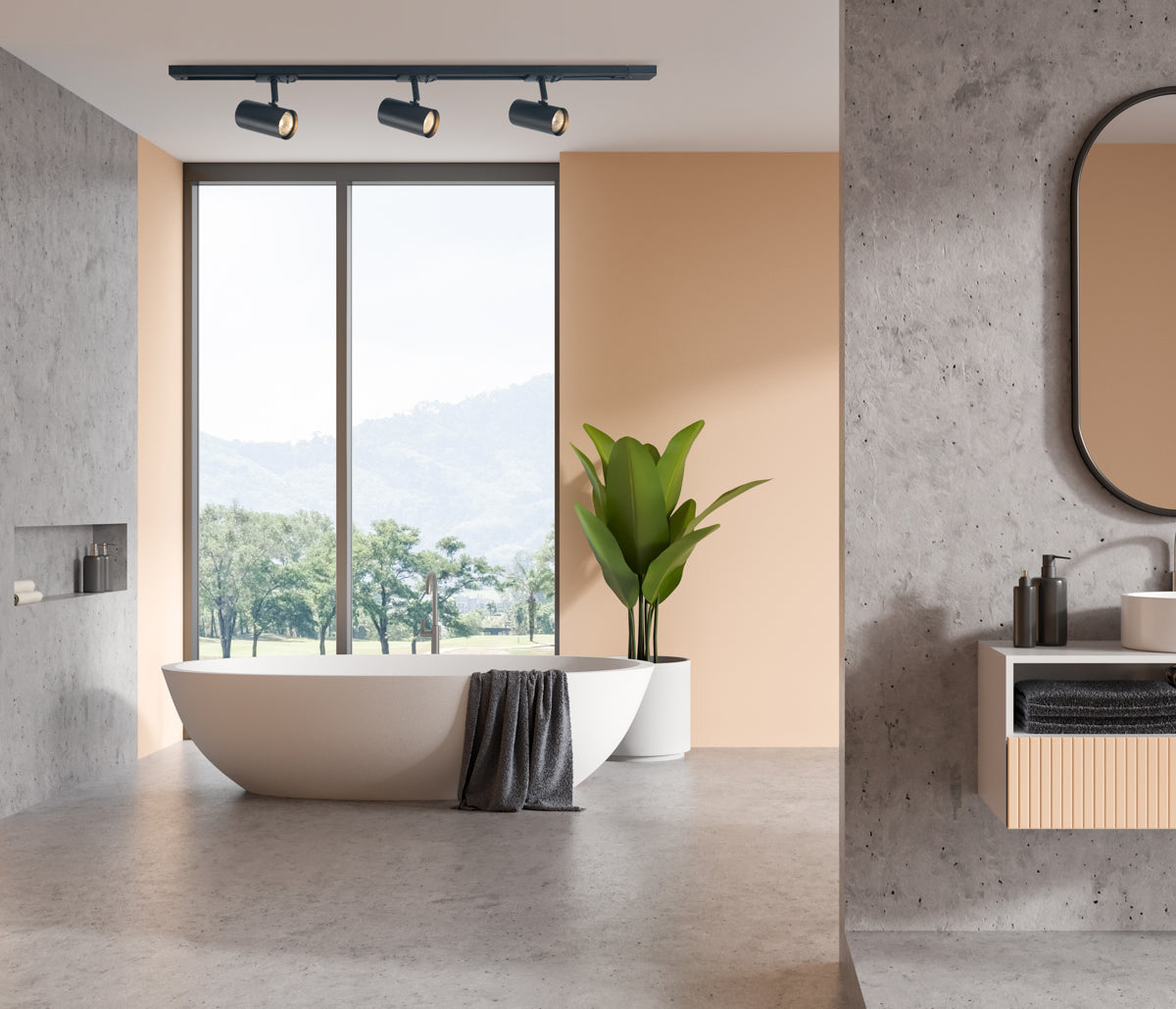 Prime 3-Spotskena GU10 Svart