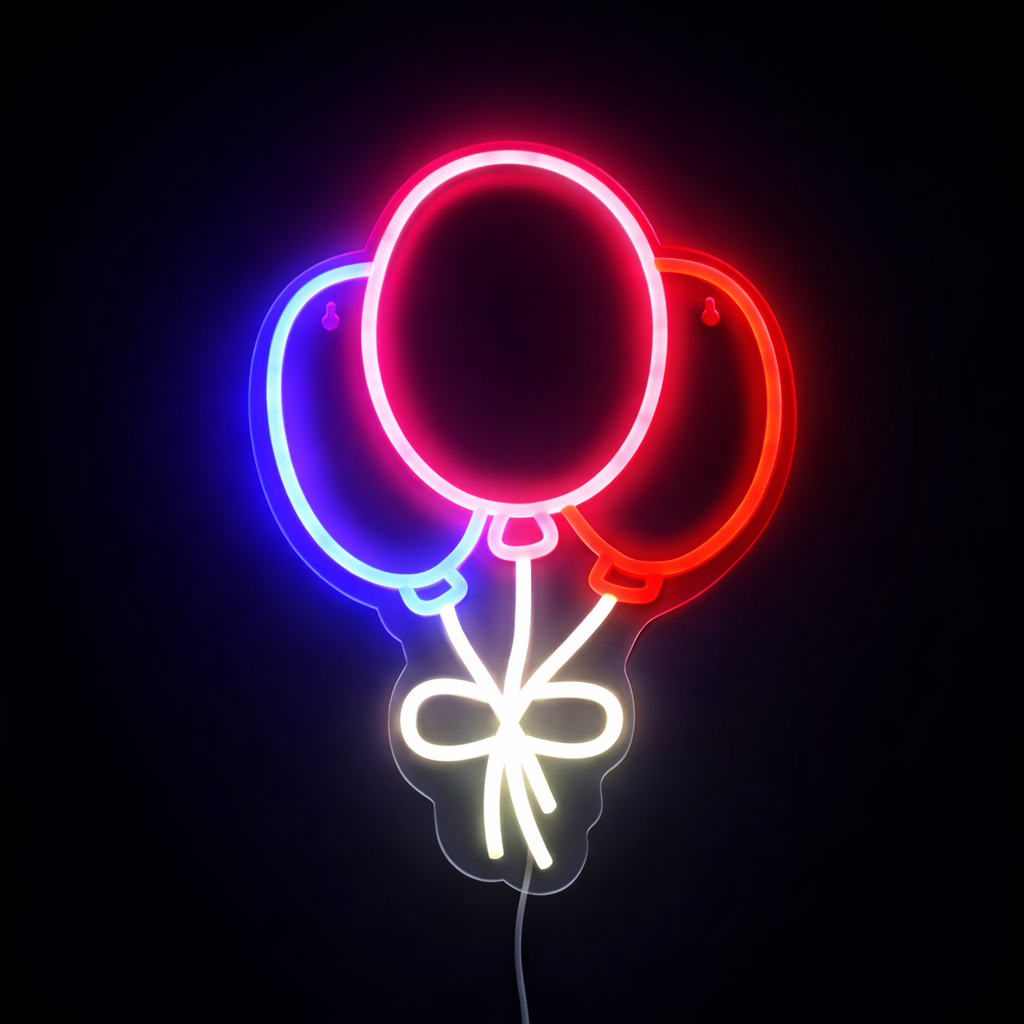 Balloons Neon Vägglampa