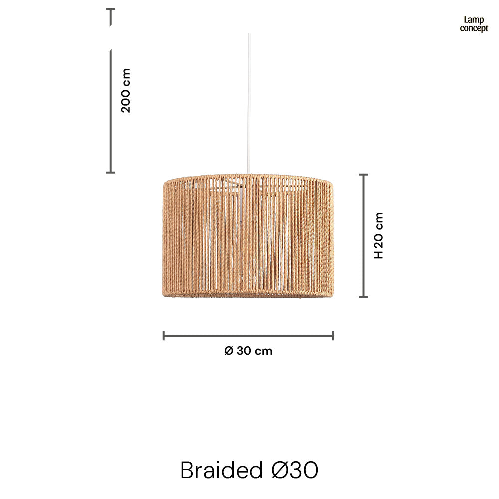 Braided Taklampa Ø30