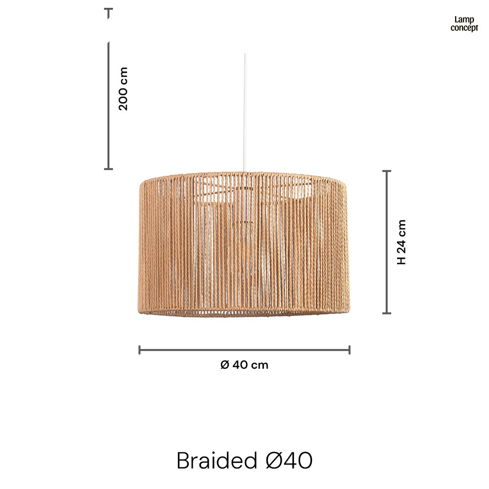 Braided Taklampa Ø40