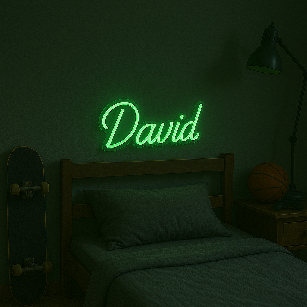 Neon Namnskylt Grön