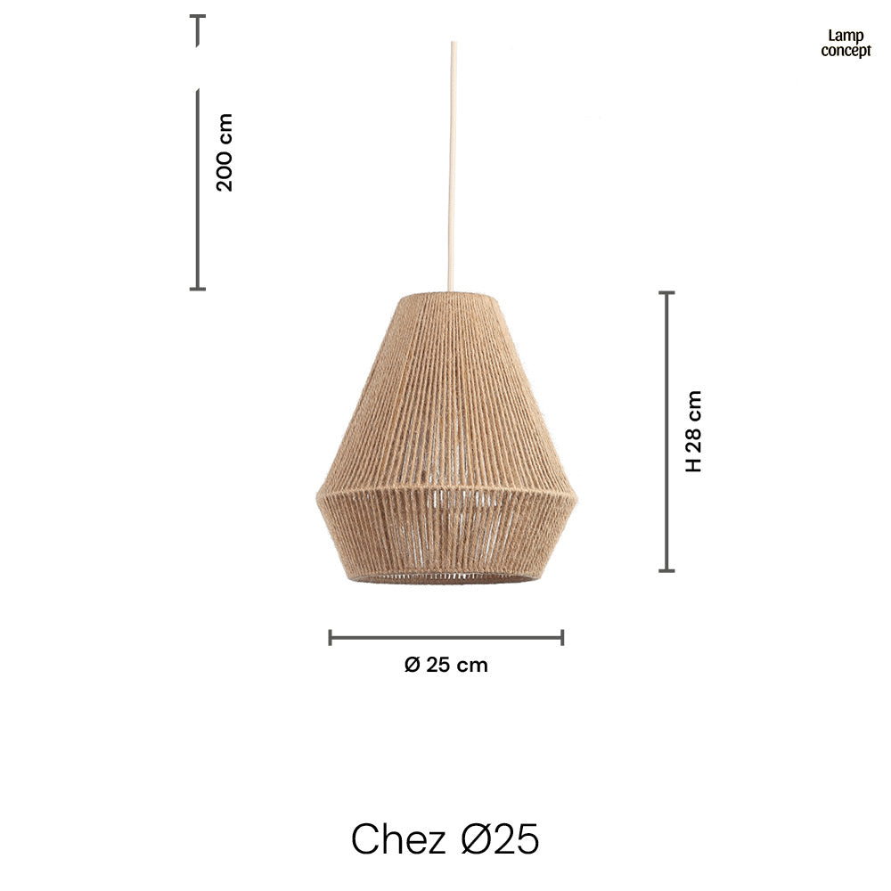 Chez Taklampa Ø25 Jute