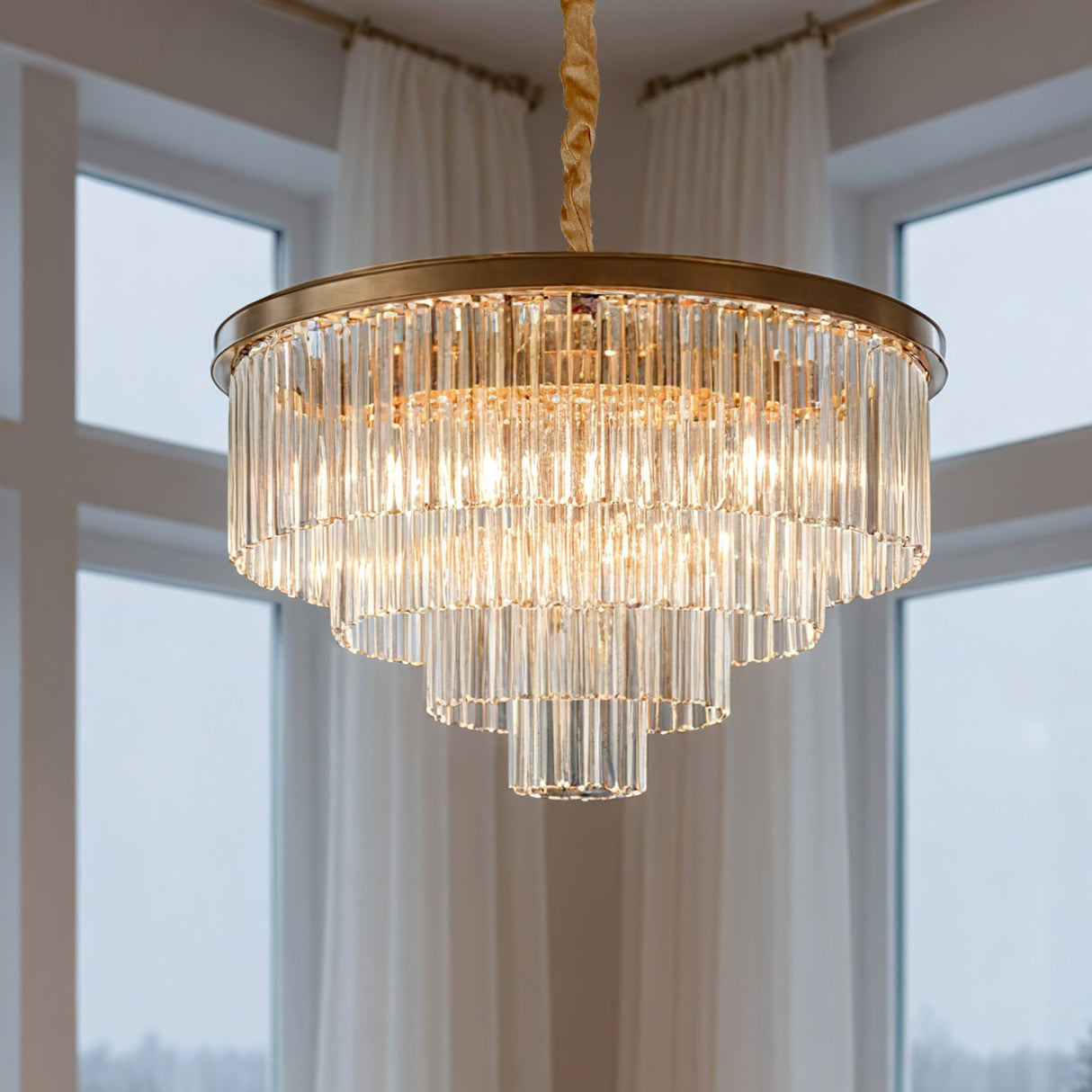 Santorini Ljuskrona Ø60 Klar