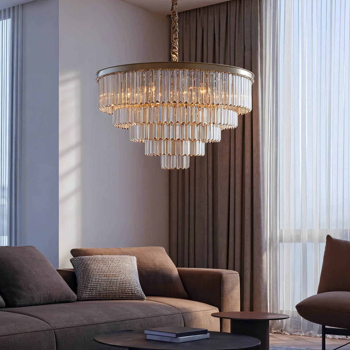 Santorini Ljuskrona Ø80 Klar