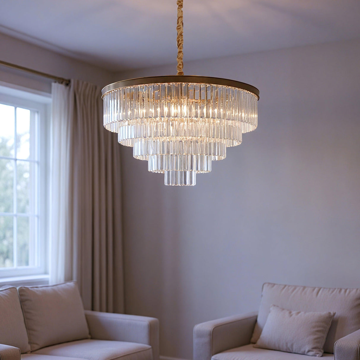 Santorini Ljuskrona Ø80 Klar-Lampconcept.se