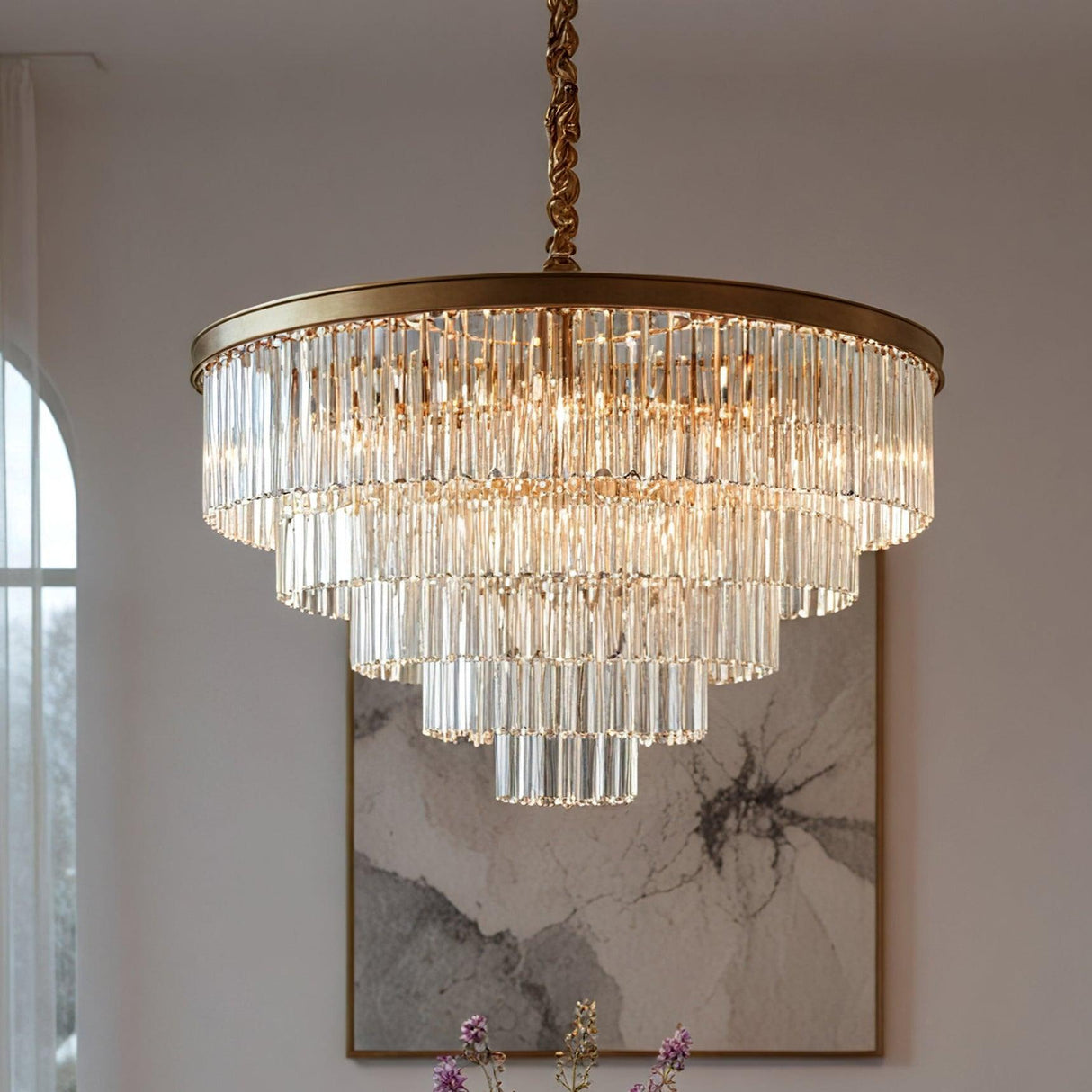 Santorini Ljuskrona Ø80 Klar-Lampconcept.se