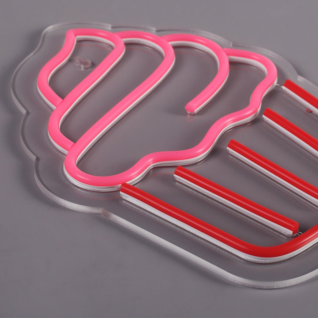 Cupcake Neon Vägglampa