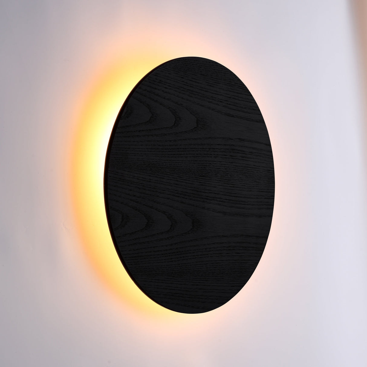 Lori Vägglampa Ø40 Svart Trä