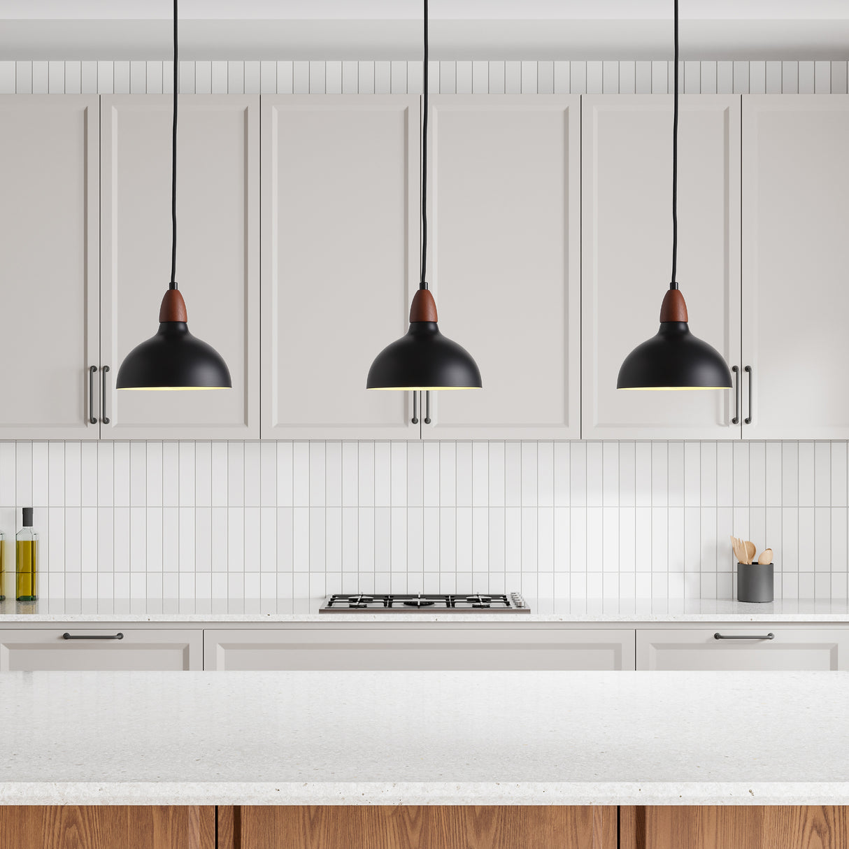 3 Oak Taklampa Ø19 Svart