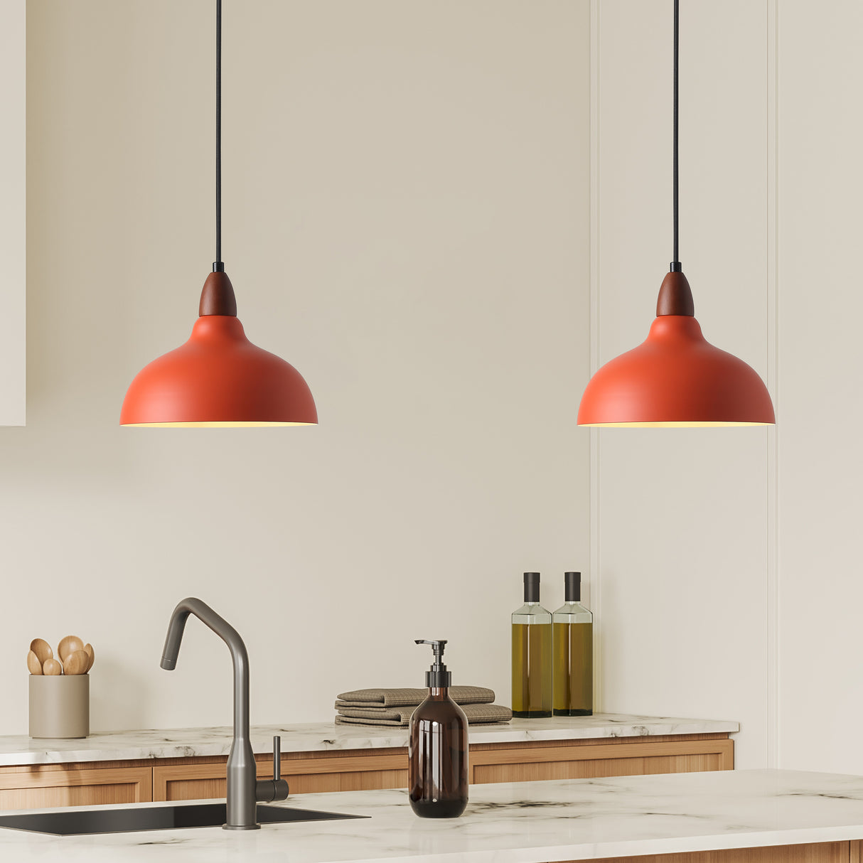 Oak Taklampa Ø24 Orange