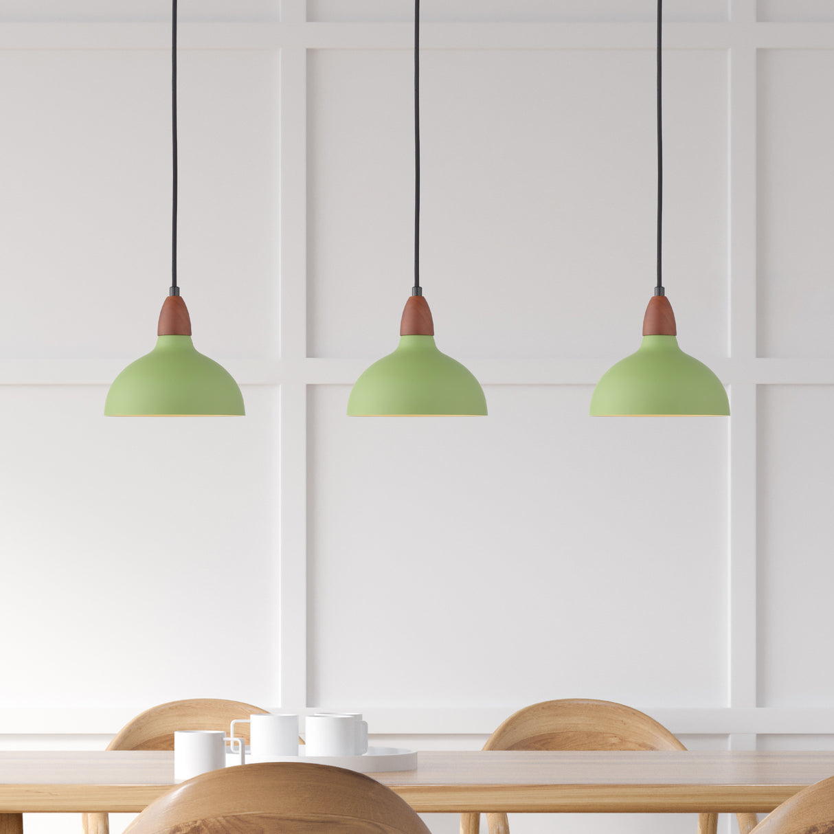 Oak Taklampa Ø19 Grön