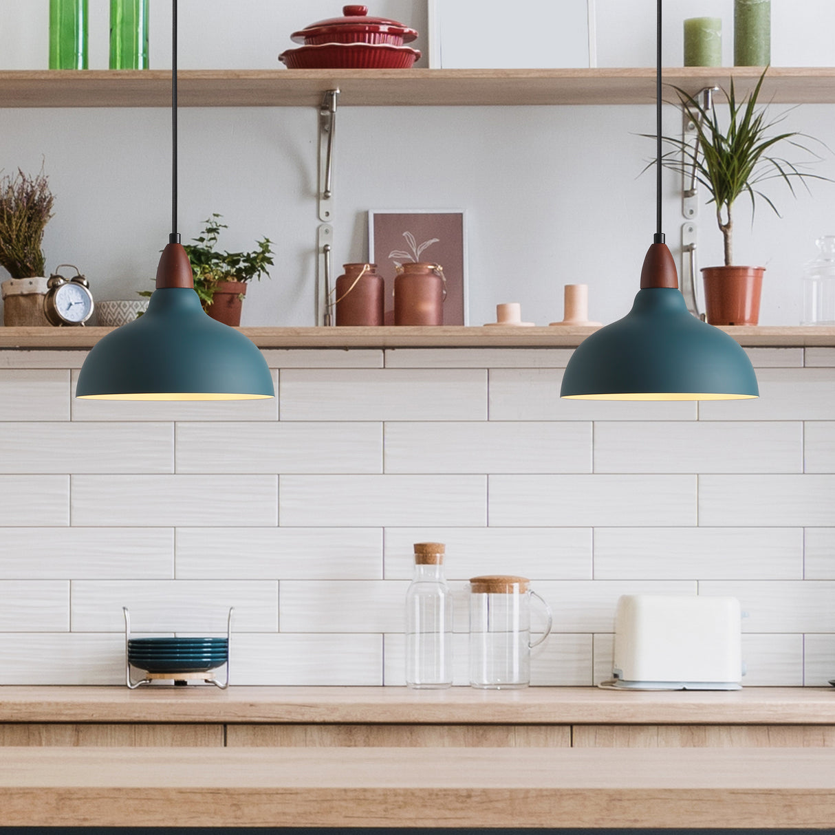 Oak Taklampa Ø24 Petroleum