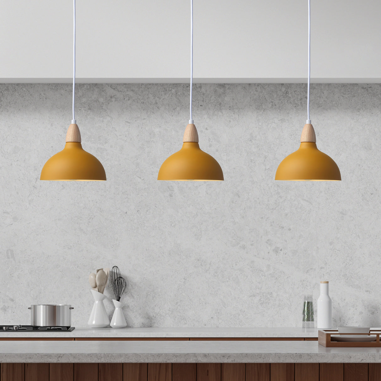 Oak Taklampa Ø19 Mustard