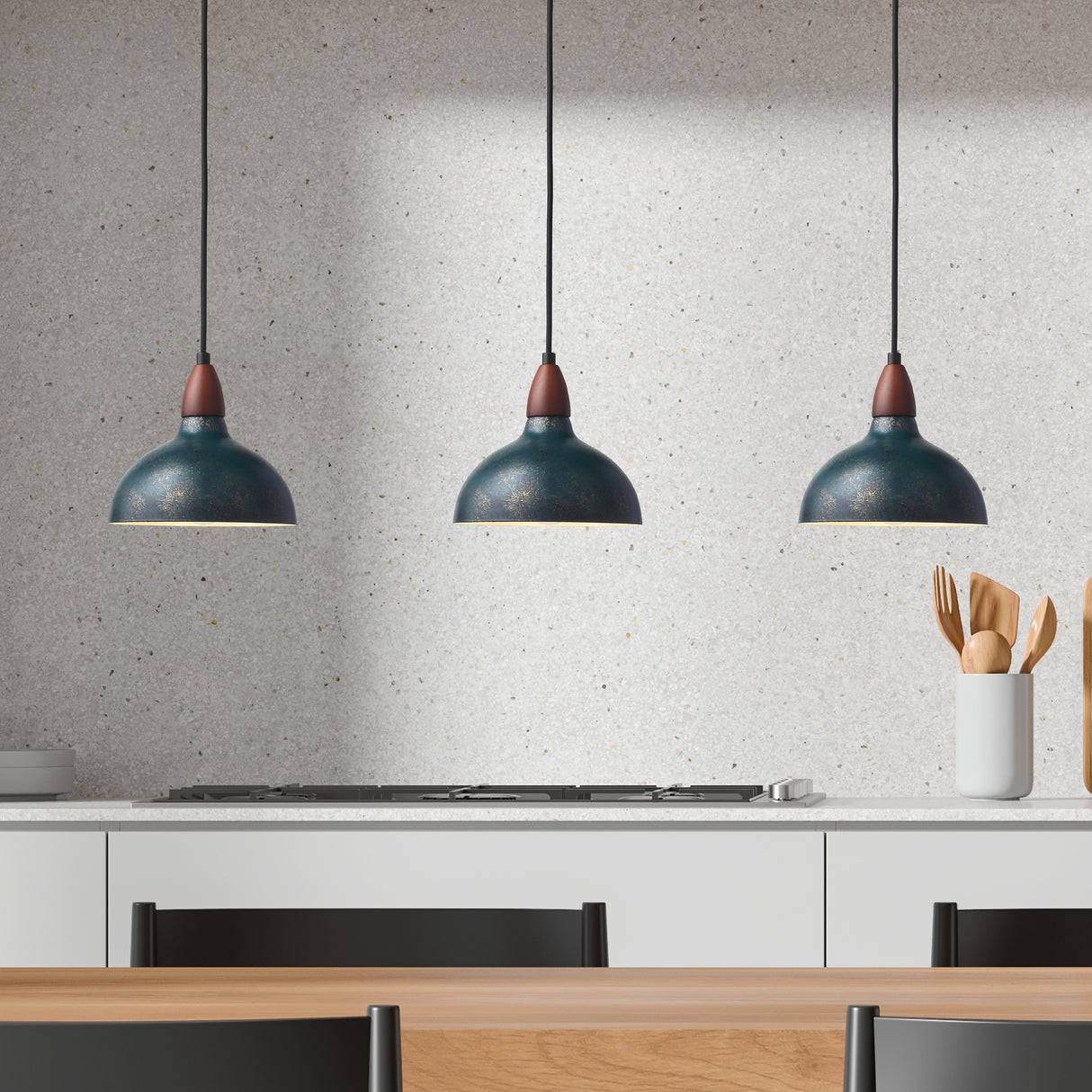 Oak Taklampa Ø19 Galvaniserad Blå