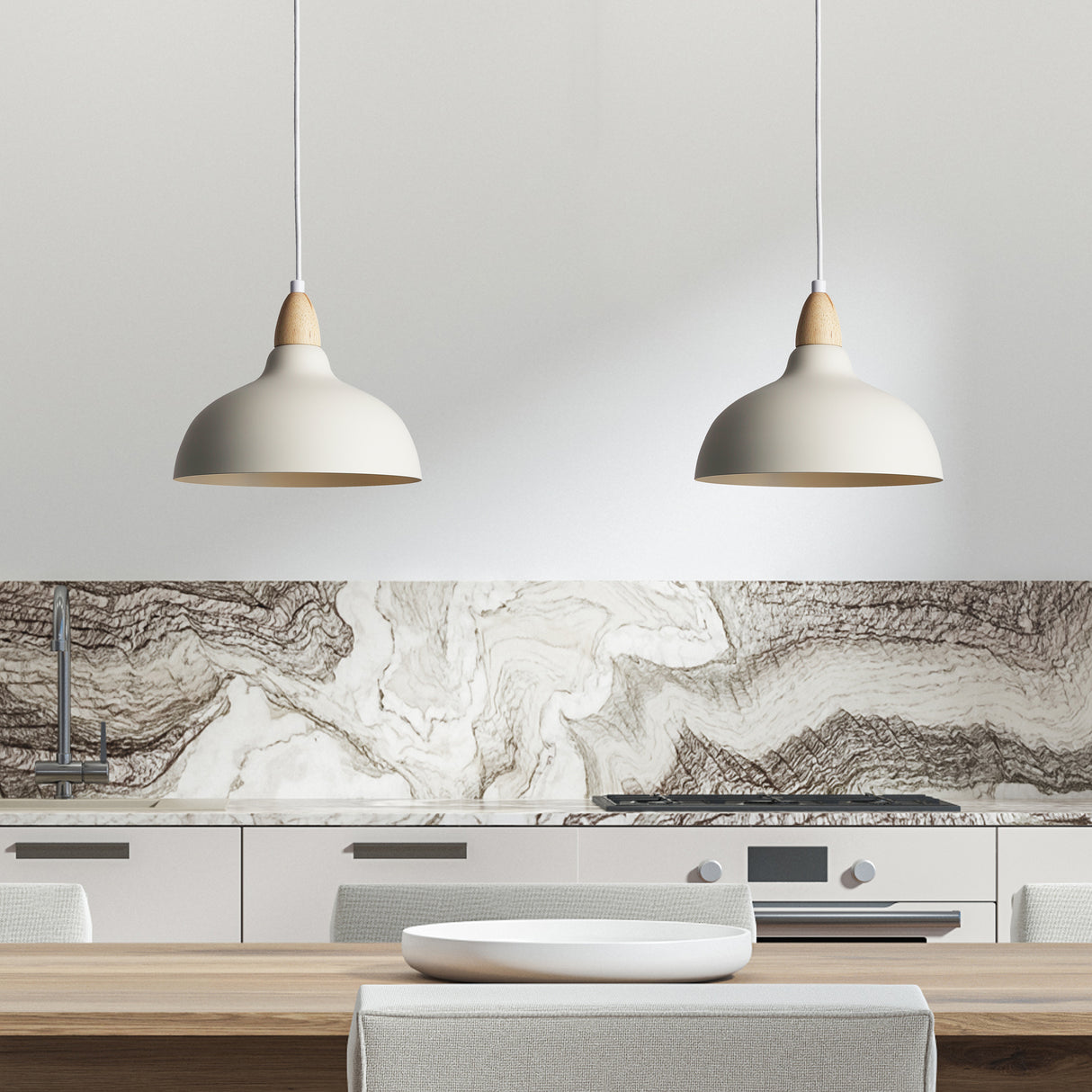 Oak Taklampa Ø24 Nude