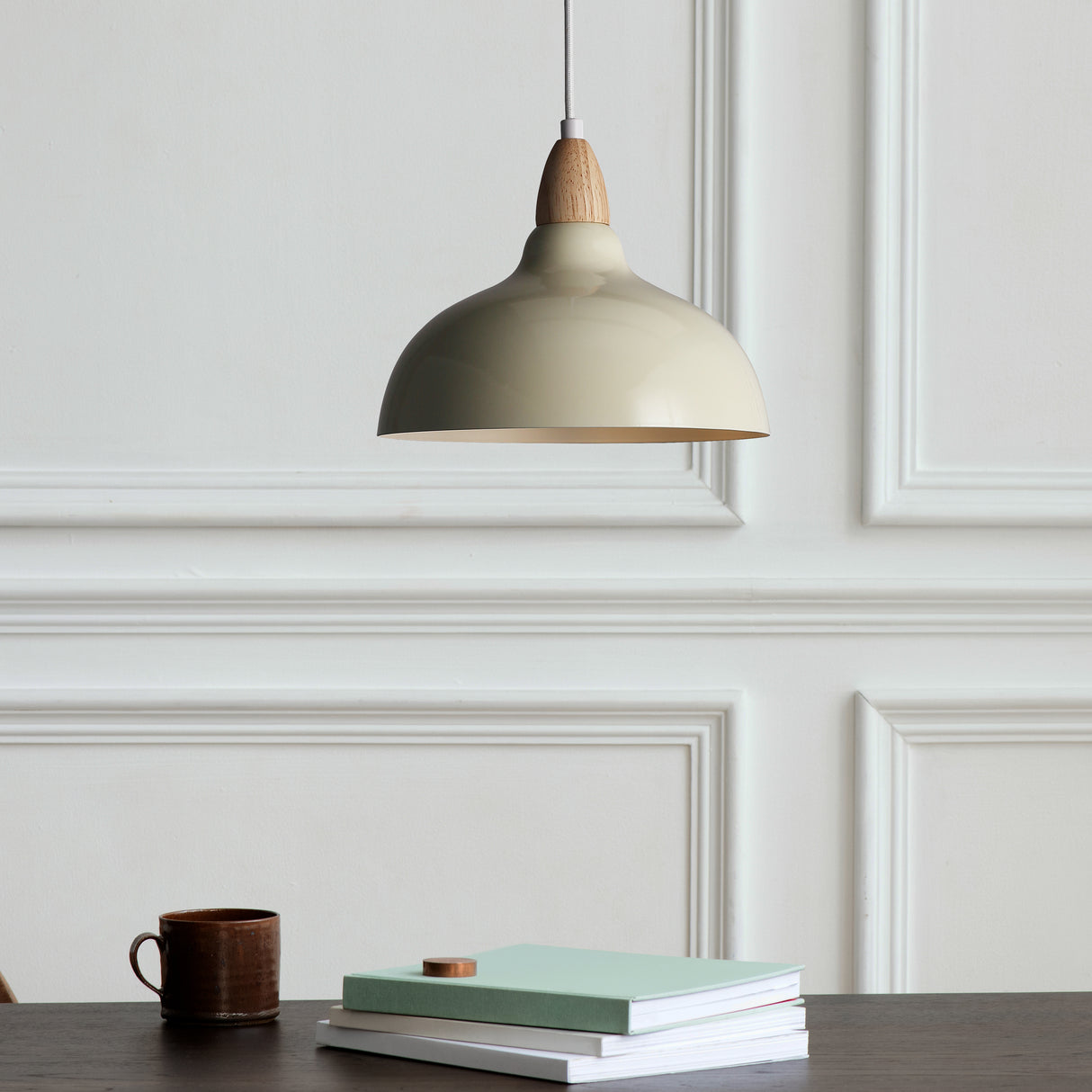 Oak Taklampa Ø24 Glossy Vanilj