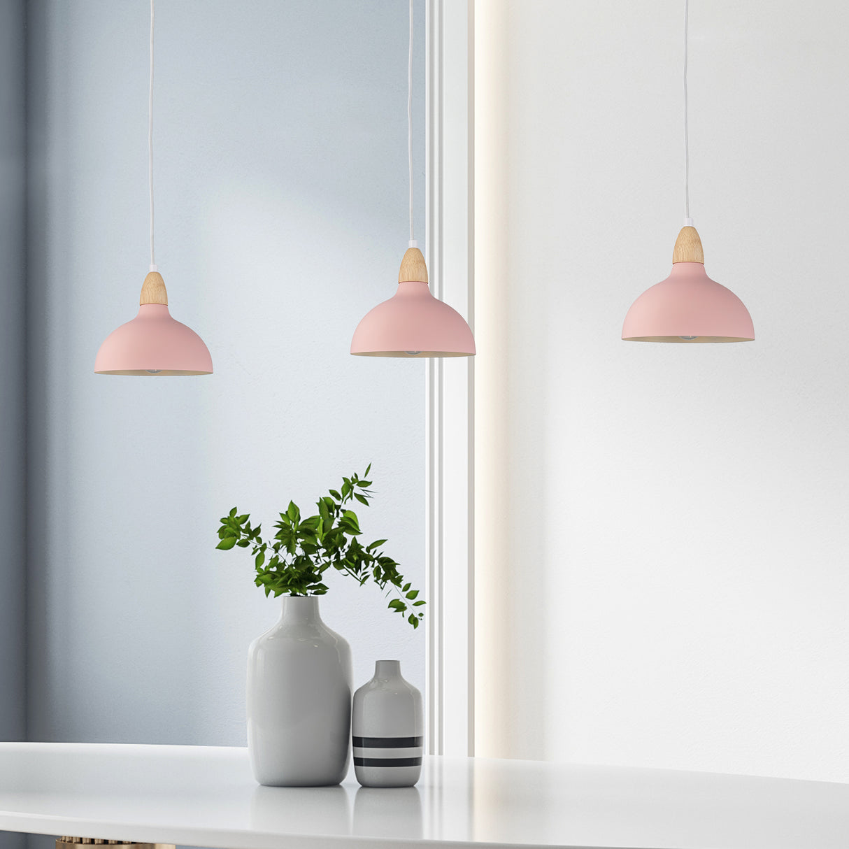 Oak Taklampa Ø19 Flamingo Pink