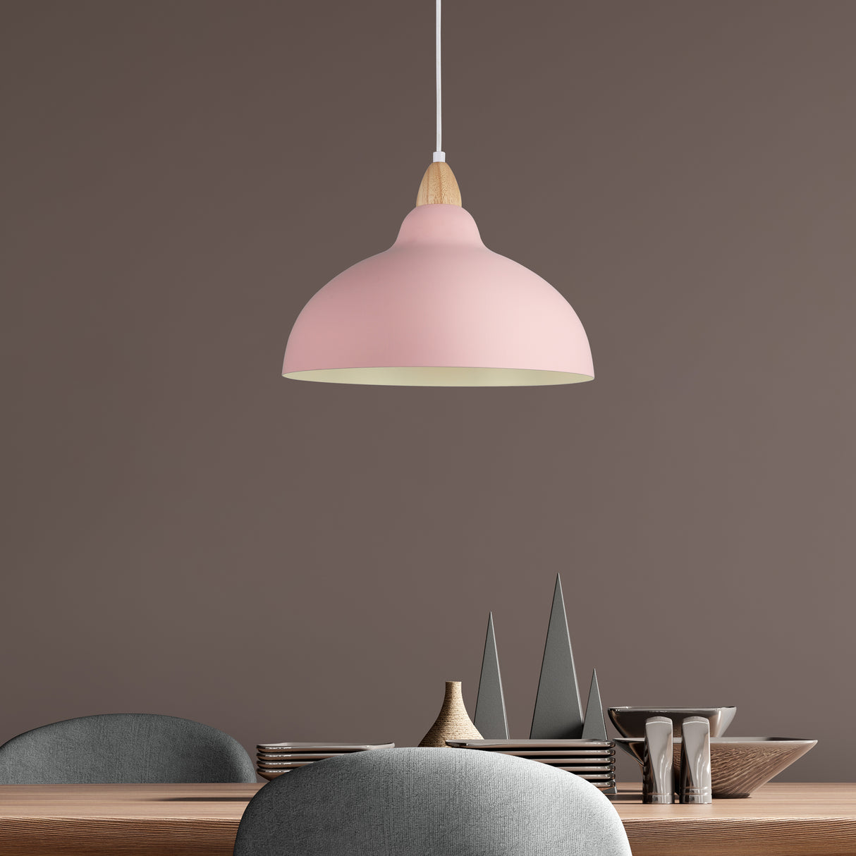 Oak Taklampa Ø35 Flamingo Pink