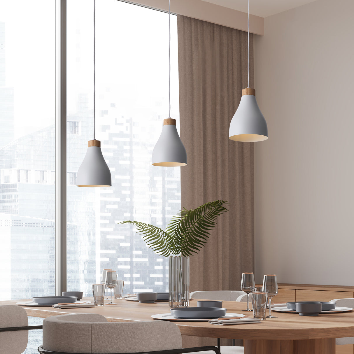 Ash Taklampa Ø16 Vit