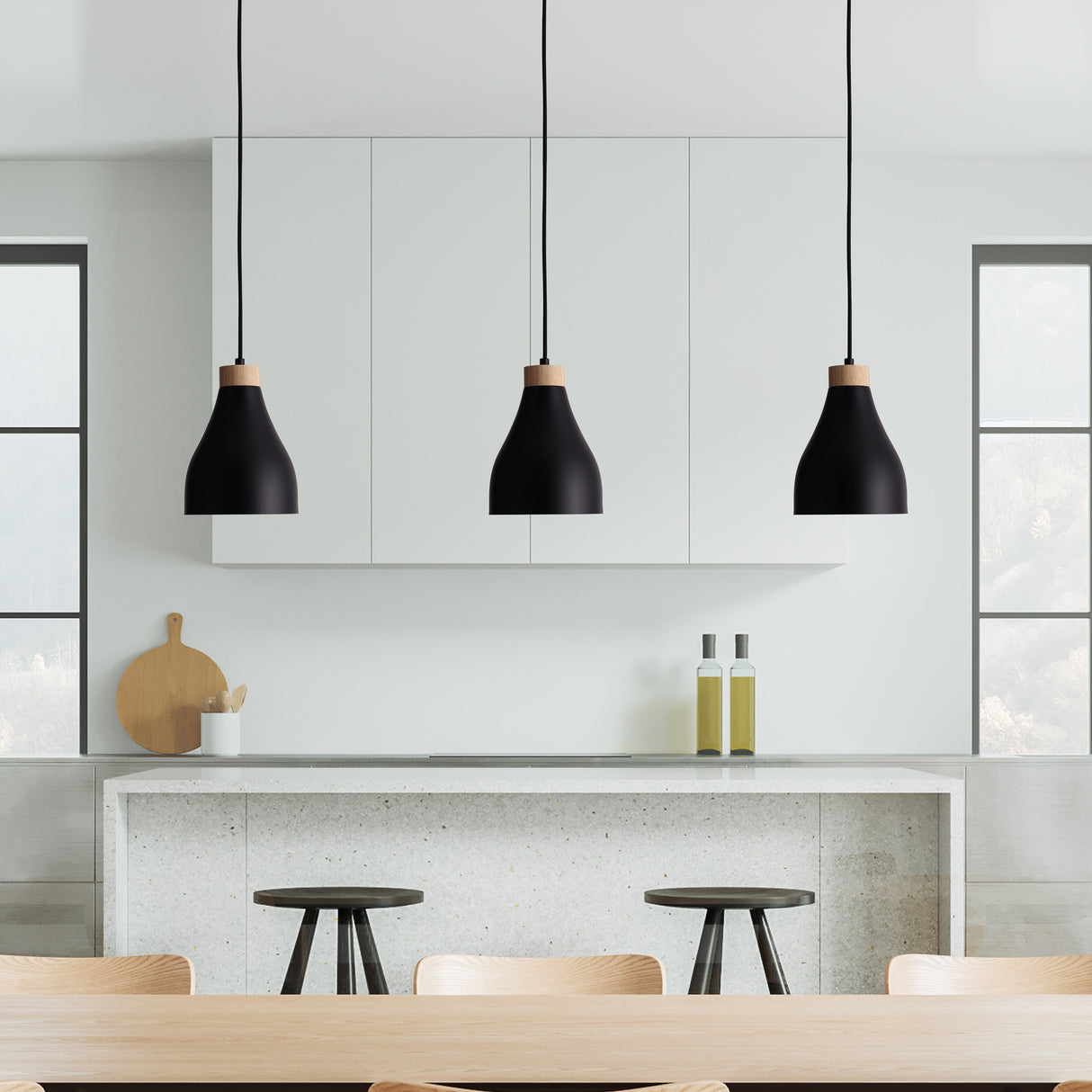 Ash Taklampa Ø16 Svart