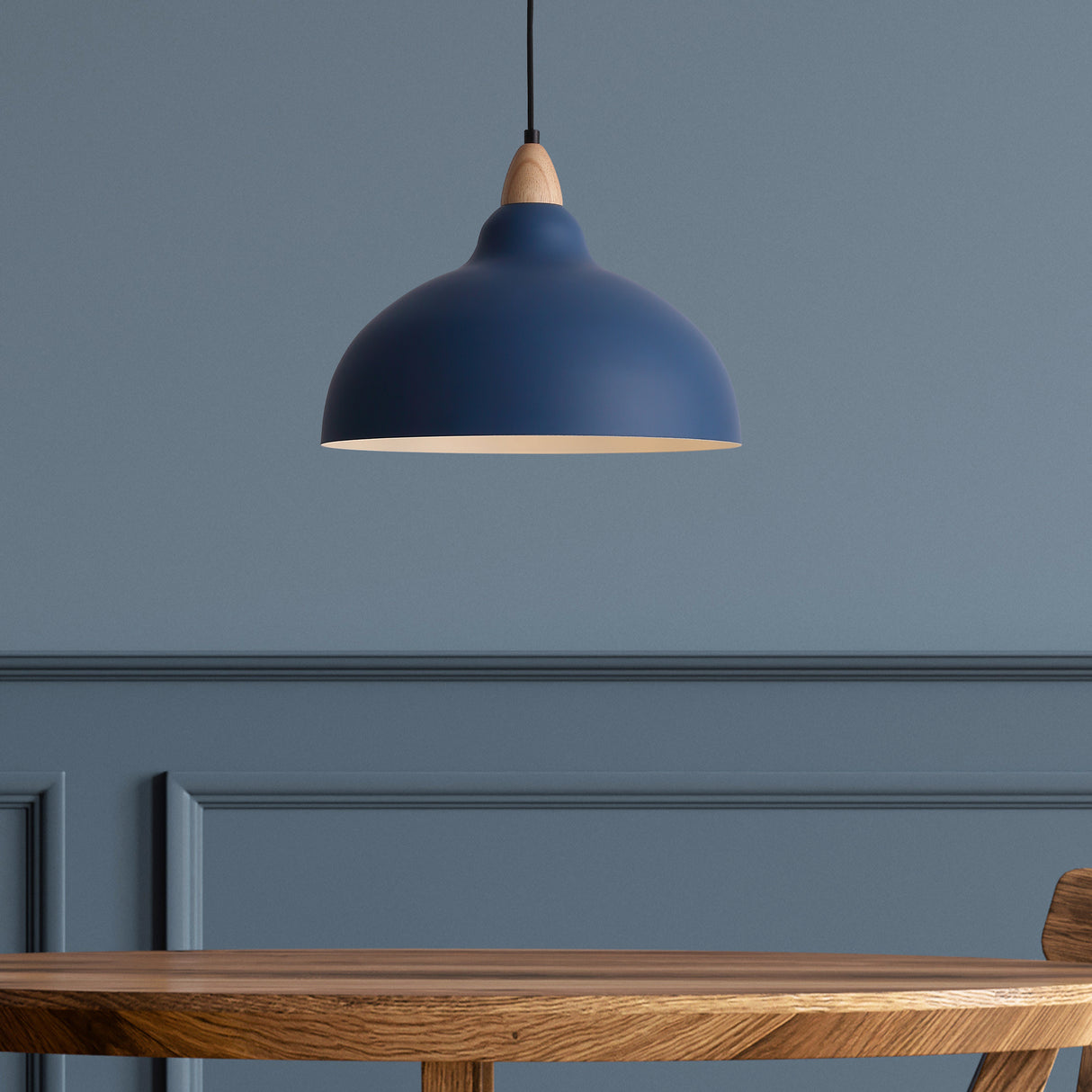 Oak Taklampa Ø35 Blå