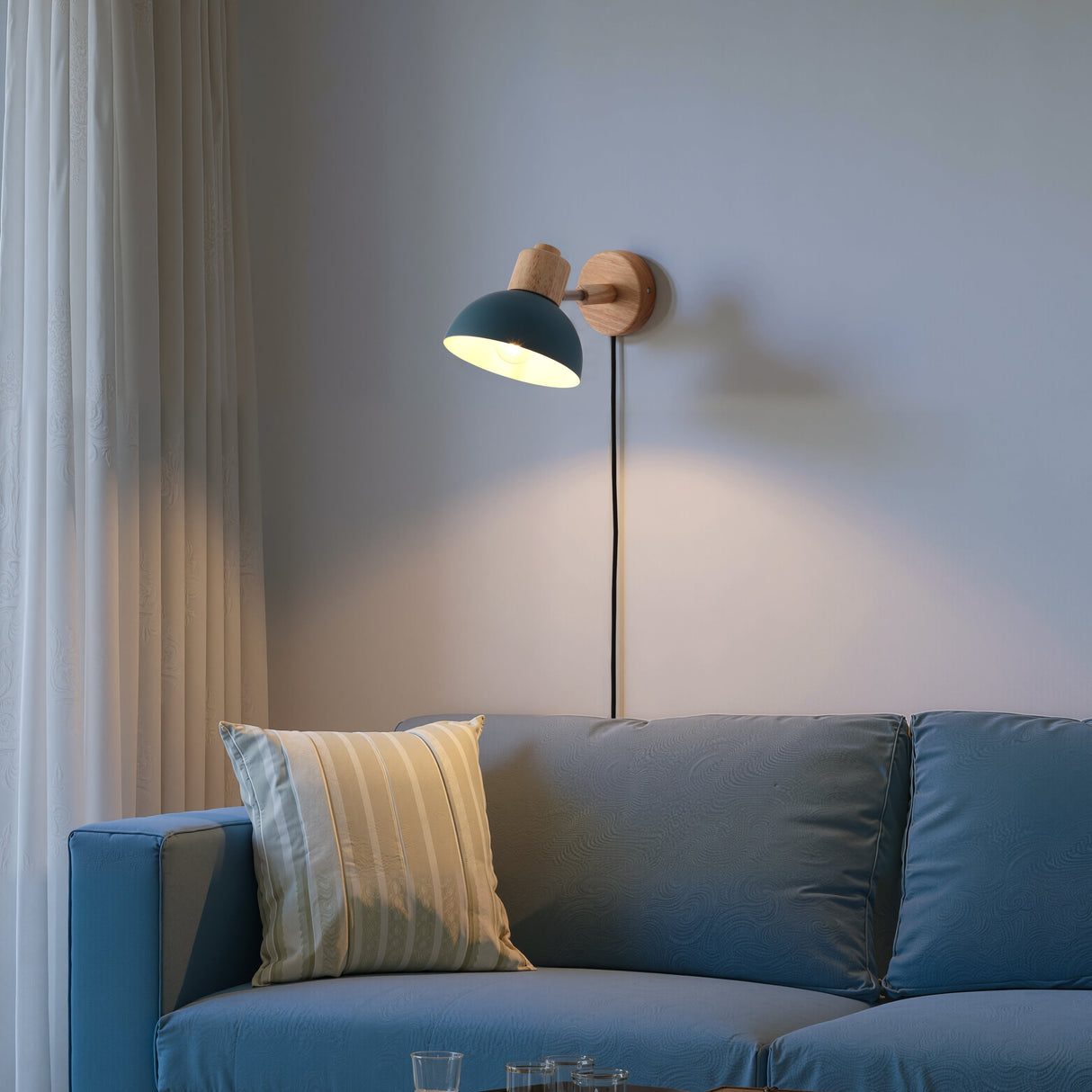 Boom Vägglampa Petroleum