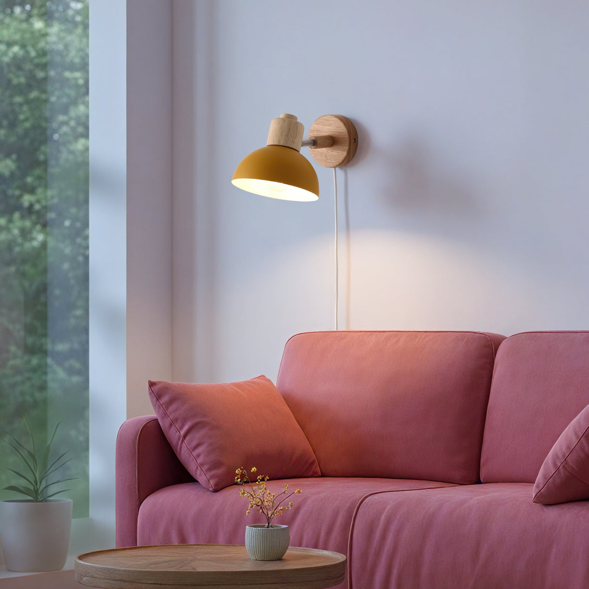 Boom Vägglampa Mustard