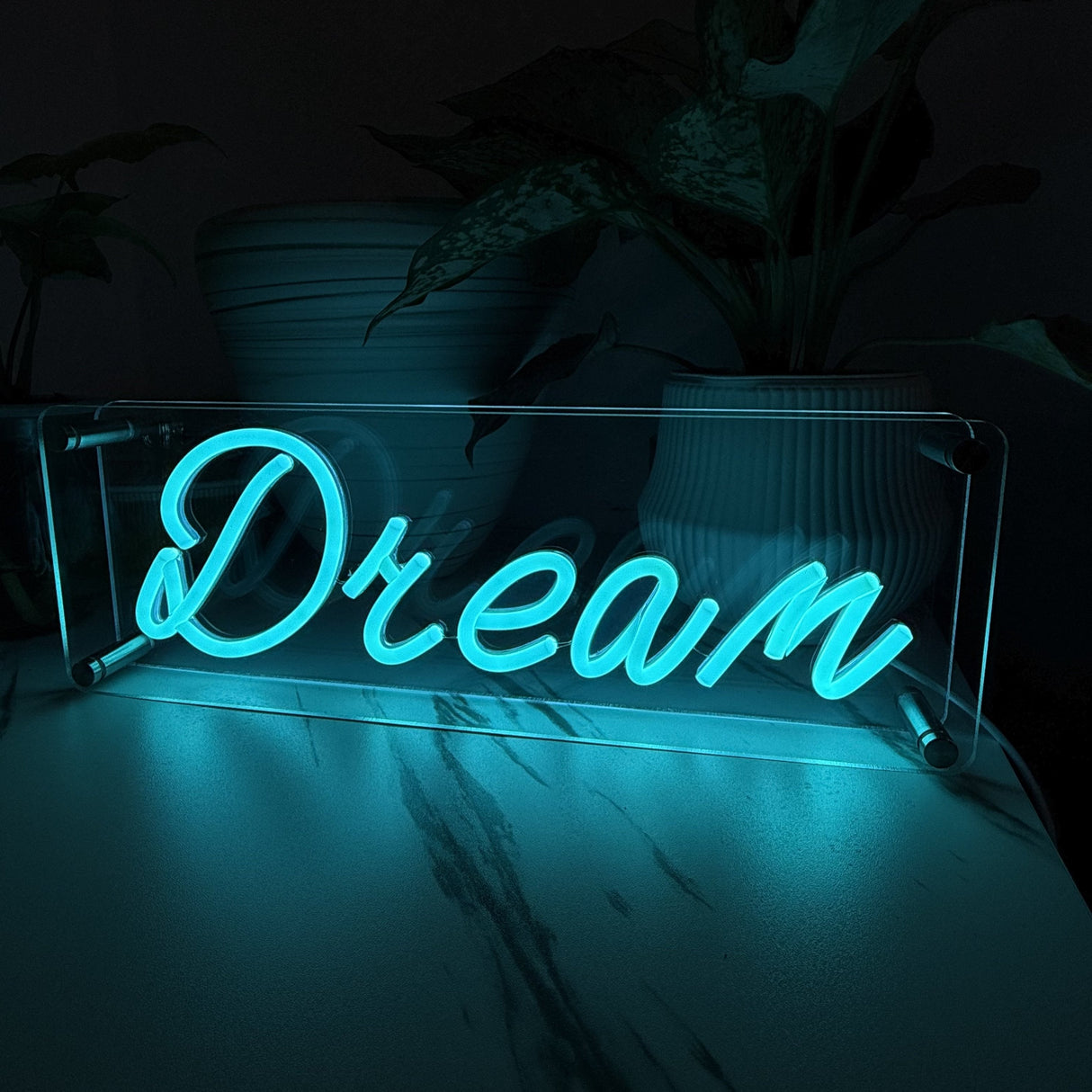 Dream LED Neon Box Bordlampa