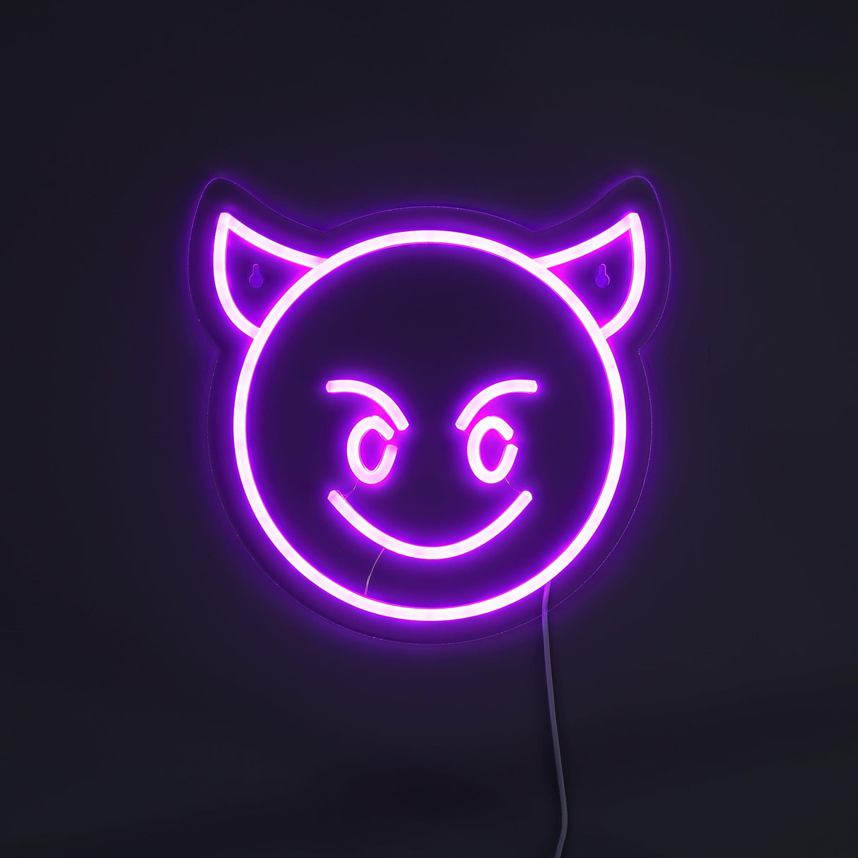 Emoji Devil Neon Vägglampa-Lampconcept.se