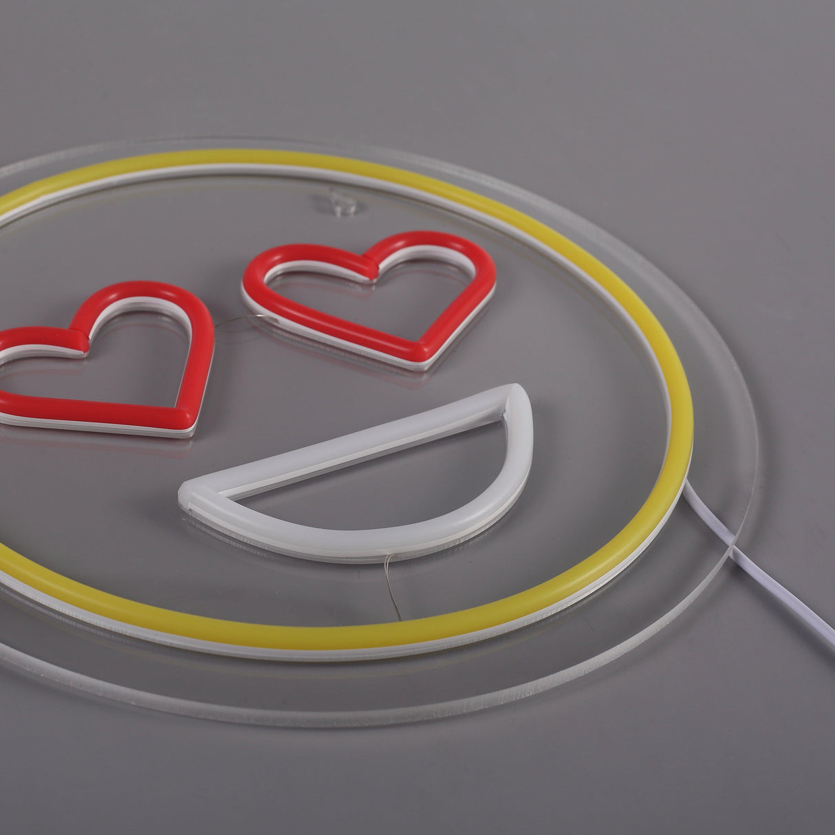 Emoji Love Neon Vägglampa-Lampconcept.se