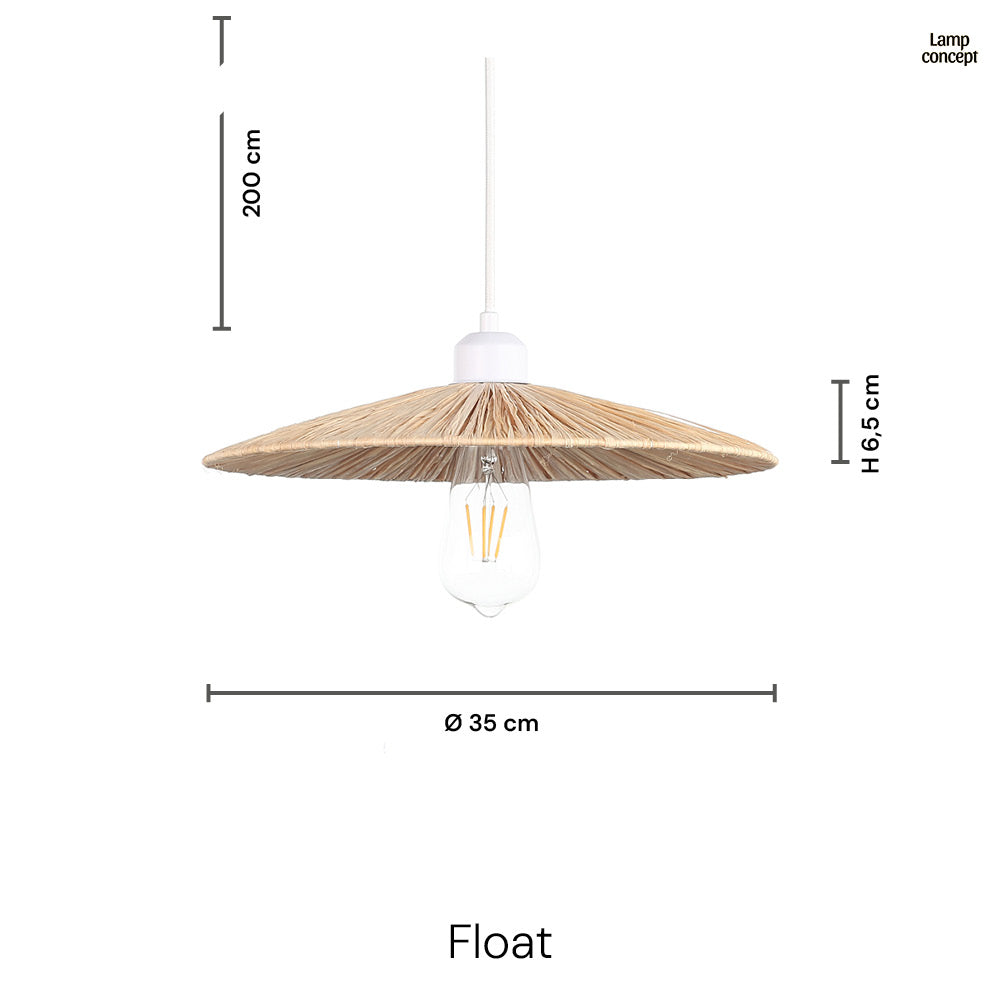 Float Raffia Taklampa Ø35