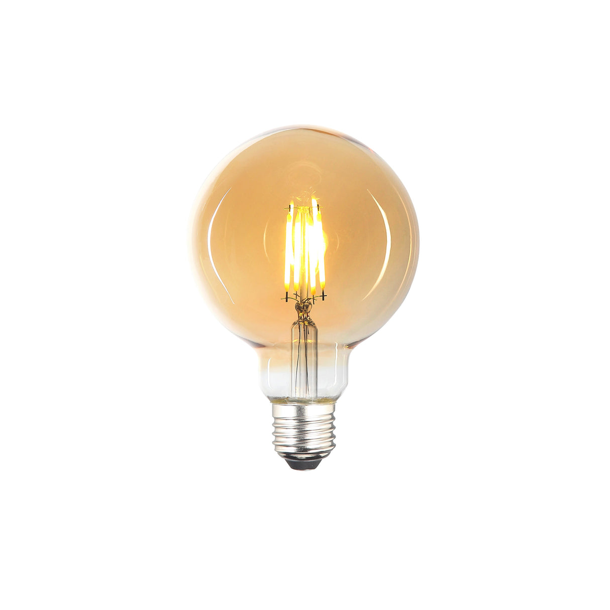 LED 4W G95 Amber Dimbar (E27)-Lampconcept.se
