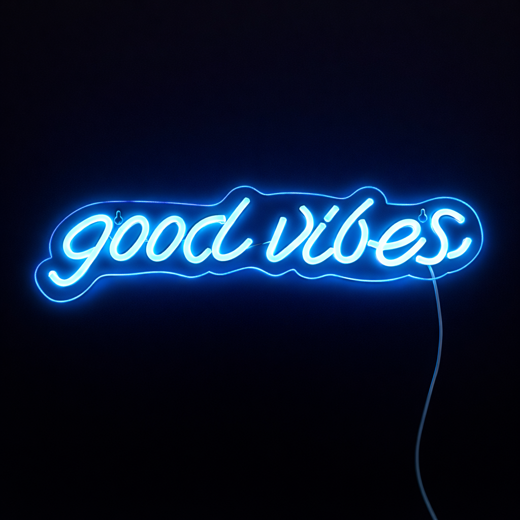 Good Vibes Neon Vägglampa