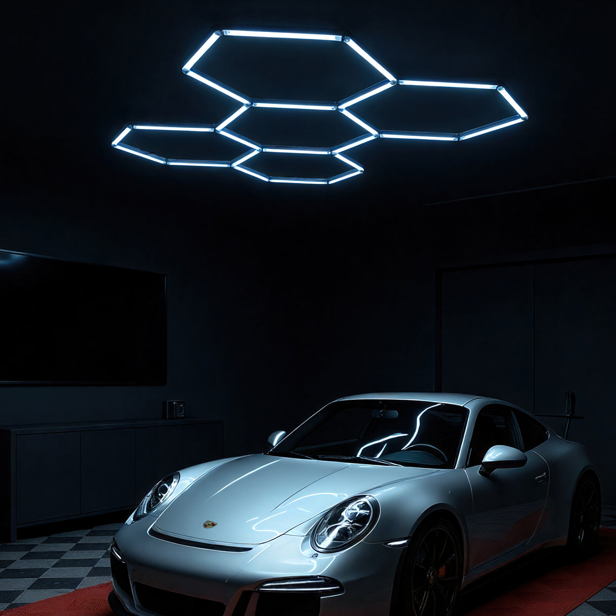 Hexagon Garage LED 5-Set 6500K RGB