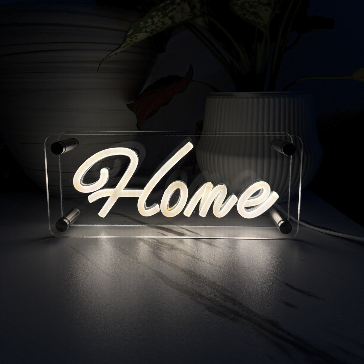 Home LED Neon Box Bordlampa