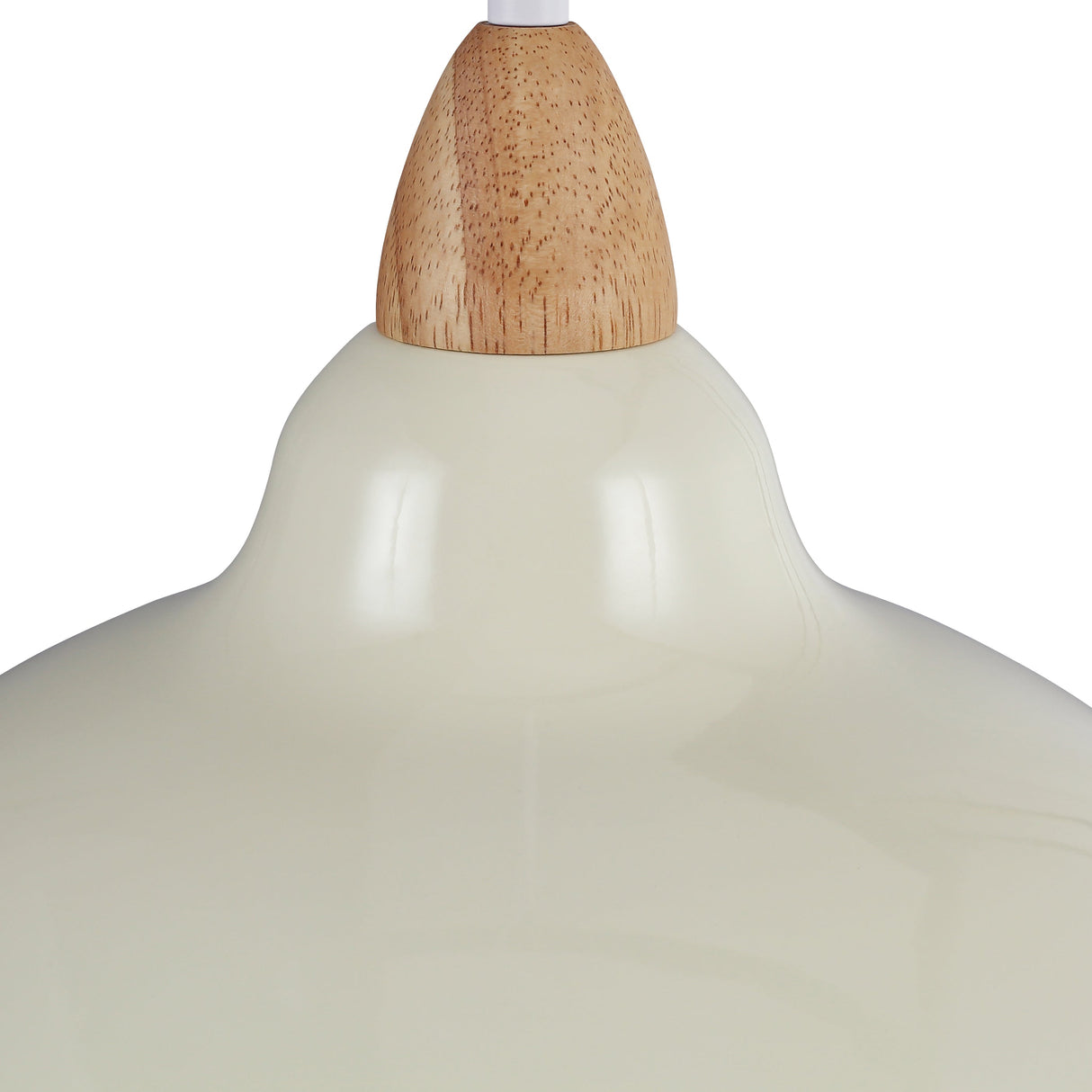 Oak Taklampa Ø35 Glossy Vanilj