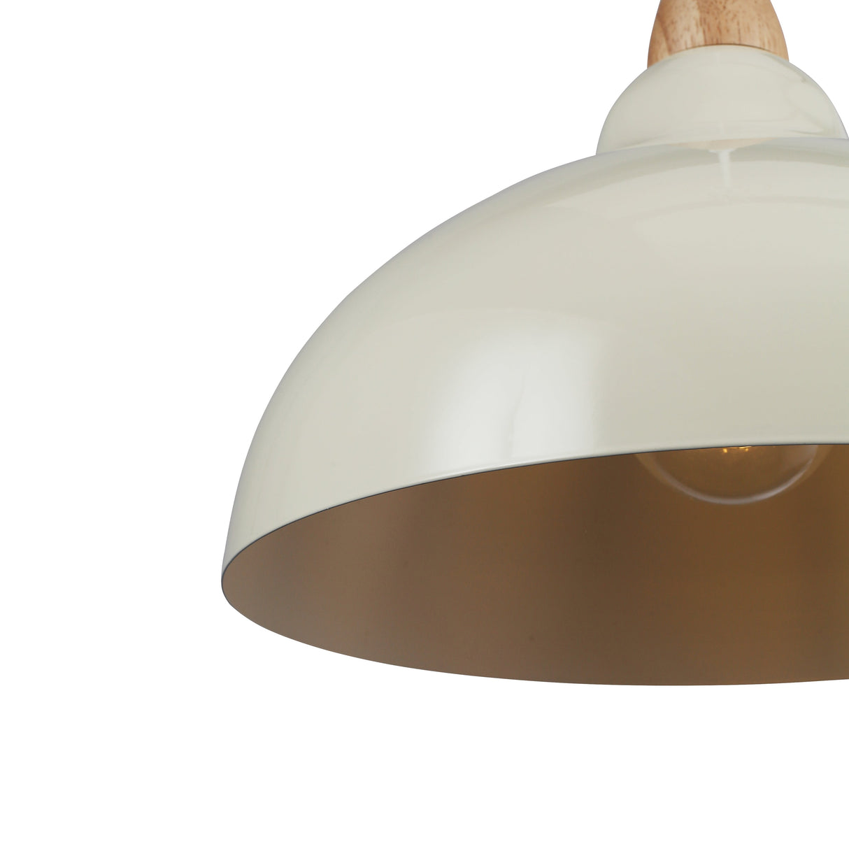 Oak Taklampa Ø35 Glossy Vanilj