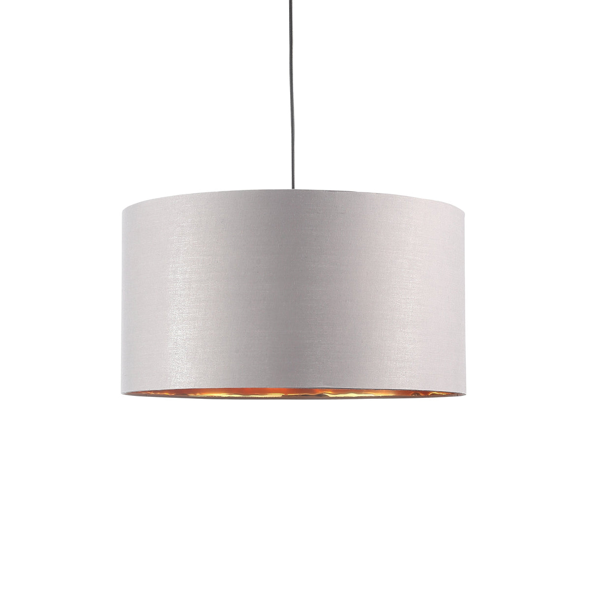 Drum Taklampa Ø50 Grå/Mässing