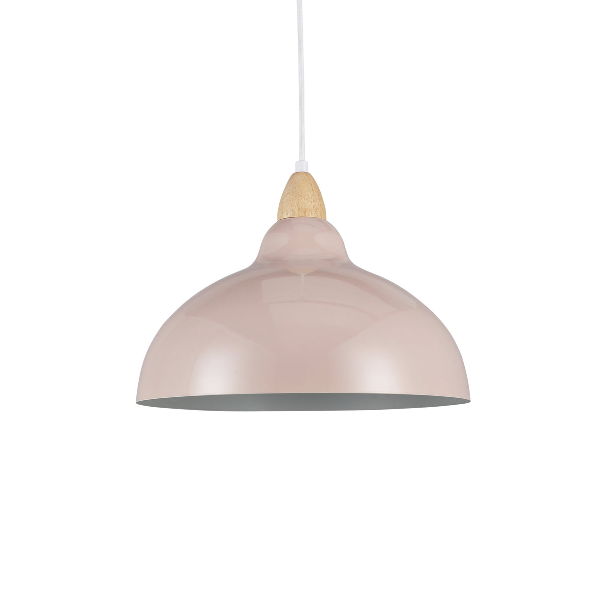 Oak Taklampa Ø35 Glossy Beige Pink