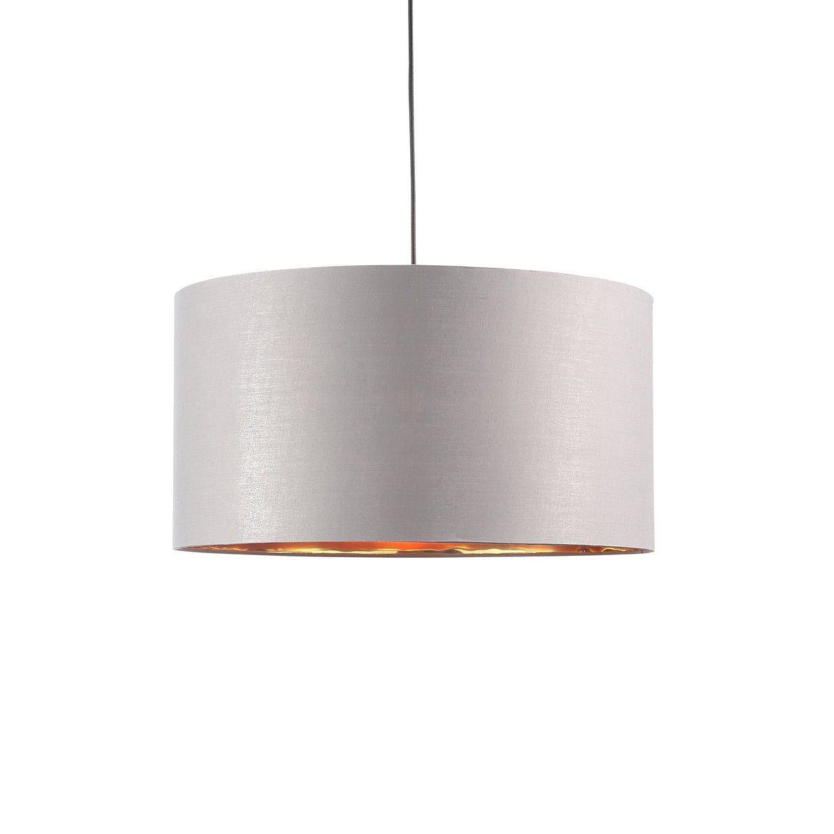 Drum Taklampa Ø50 Grå/Mässing