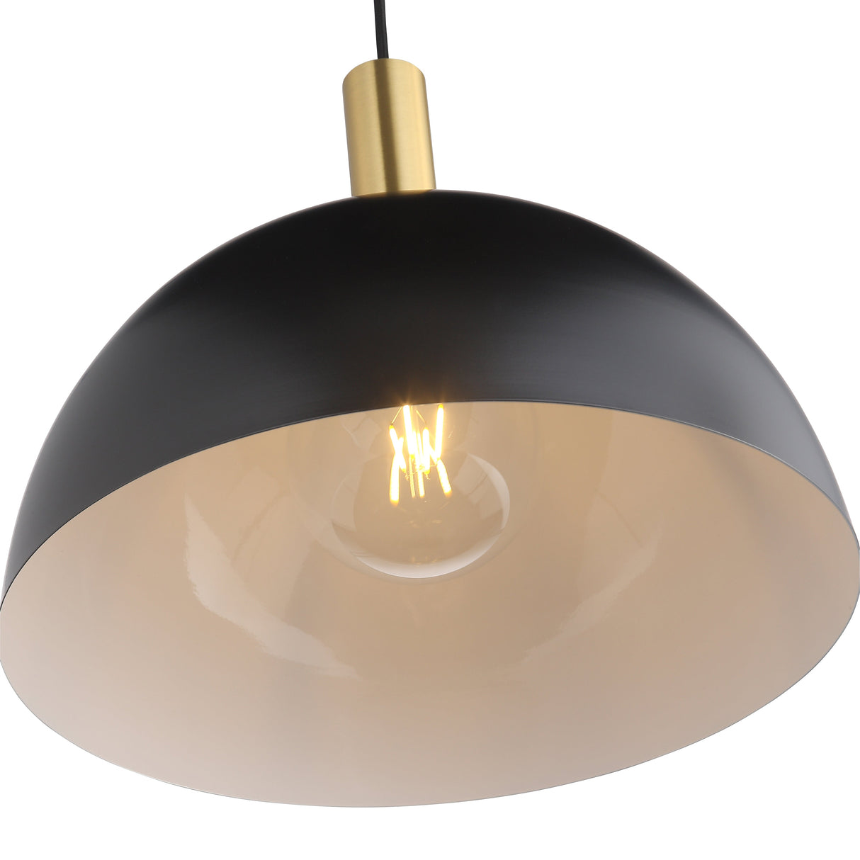 Taklampa Svart/Mässing-Lampconcept.se