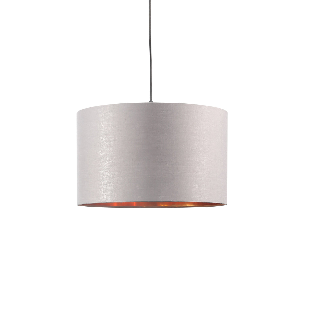 Drum Taklampa Ø40 Grå/Mässing