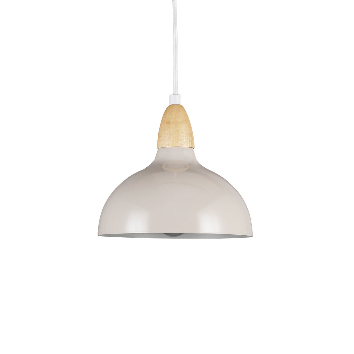 Oak Taklampa Ø19 Glossy Dove