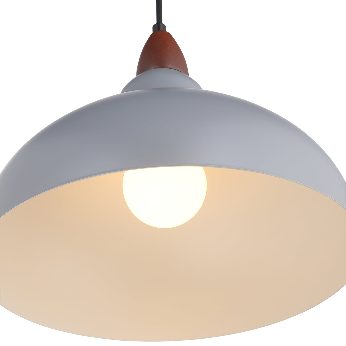 Oak Taklampa Ø35 Grå-Lampconcept.se