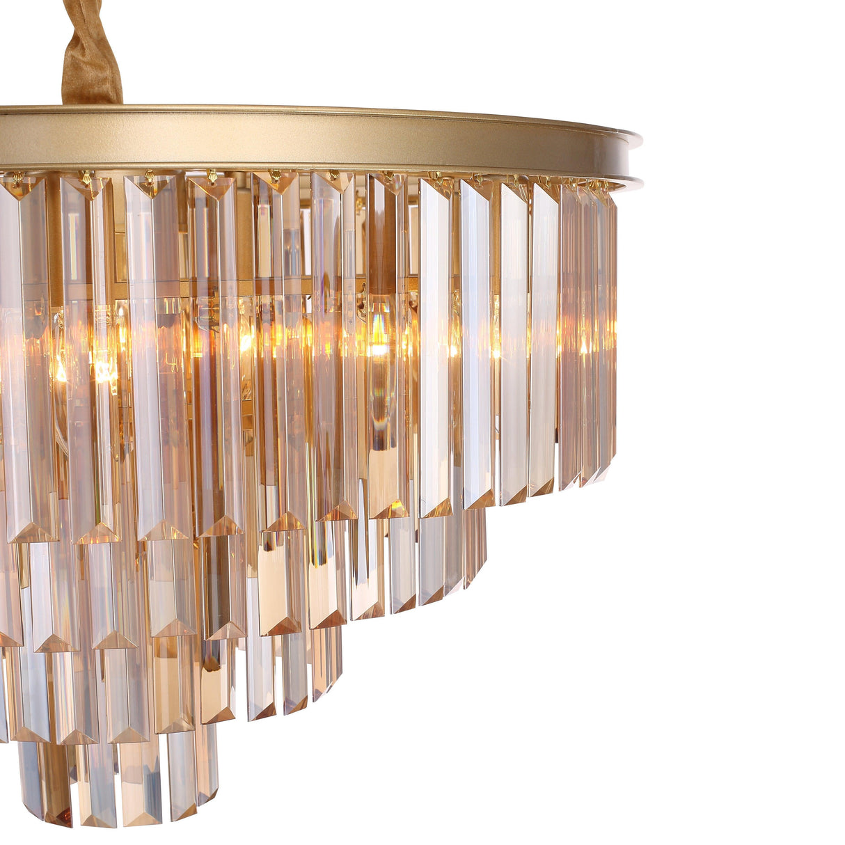 Santorini Ljuskrona Ø60 Amber-Lampconcept.se